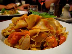 Fresh homemade pasta