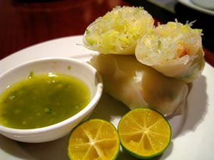 Fresh ricepaper rolls
